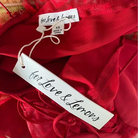 For Love And Lemons Red Mini Dress - Picture 8 of 9